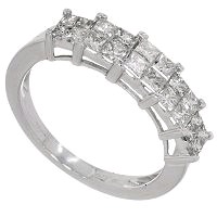 9ct white gold ring